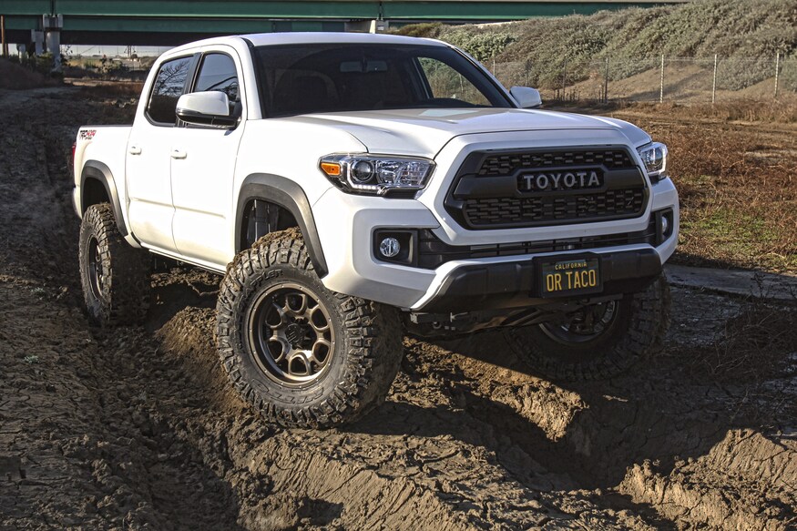Benefits for Going Up or Down Tire Sizes for a Tacoma.